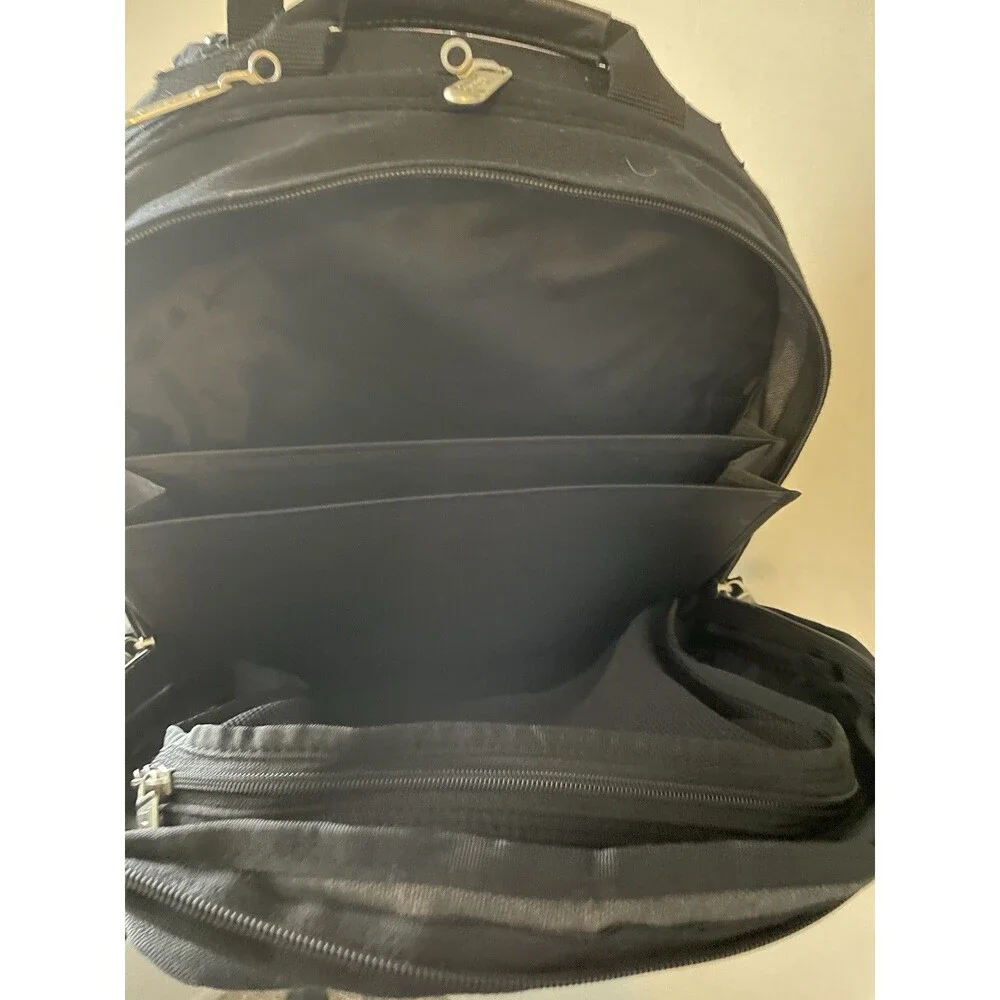 Vintage Targus Laptop Bag Backpack Black Padded Many Pocket CDB1 Great Condition